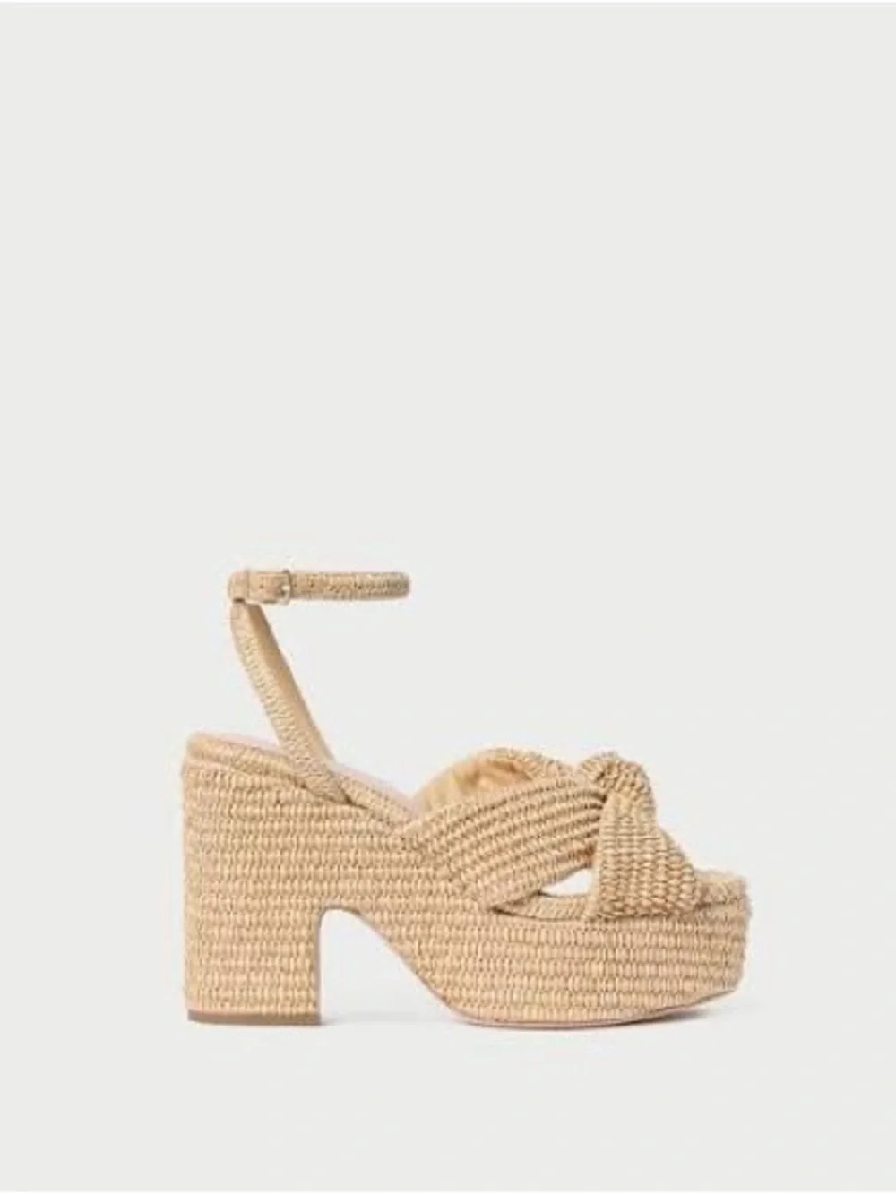 LOEFFLER RANDALL Liza Natural Platform Sandal